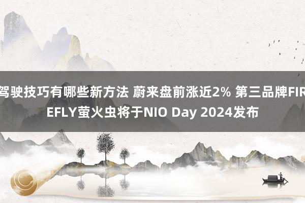 驾驶技巧有哪些新方法 蔚来盘前涨近2% 第三品牌FIREFLY萤火虫将于NIO Day 2024发布