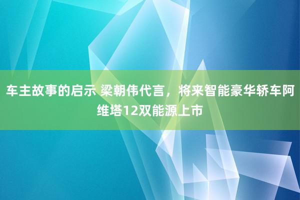 车主故事的启示 梁朝伟代言，将来智能豪华轿车阿维塔12双能源上市